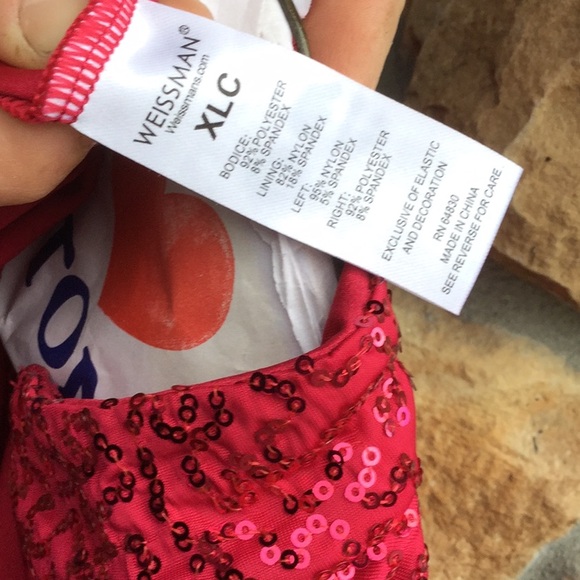 Weissman skate dress festival ice theatre festival  sequins holiday Christmas - Picture 5 of 7